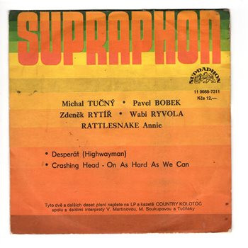 11 0088 ... TUČNÝ - BOBEK - RYTÍŘ - RYVOLA: Desperát / Crashing head (1988)